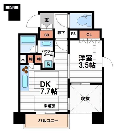 ソルティア大手前の物件間取画像